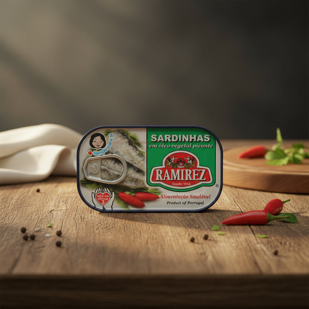 Ramirez Sardines In Spicy Veg. Oil Tin 125g