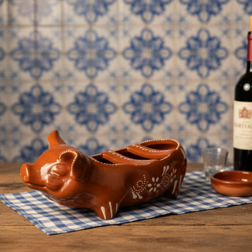 Terracotta Chorizo Roasting Dish (Pig Design)