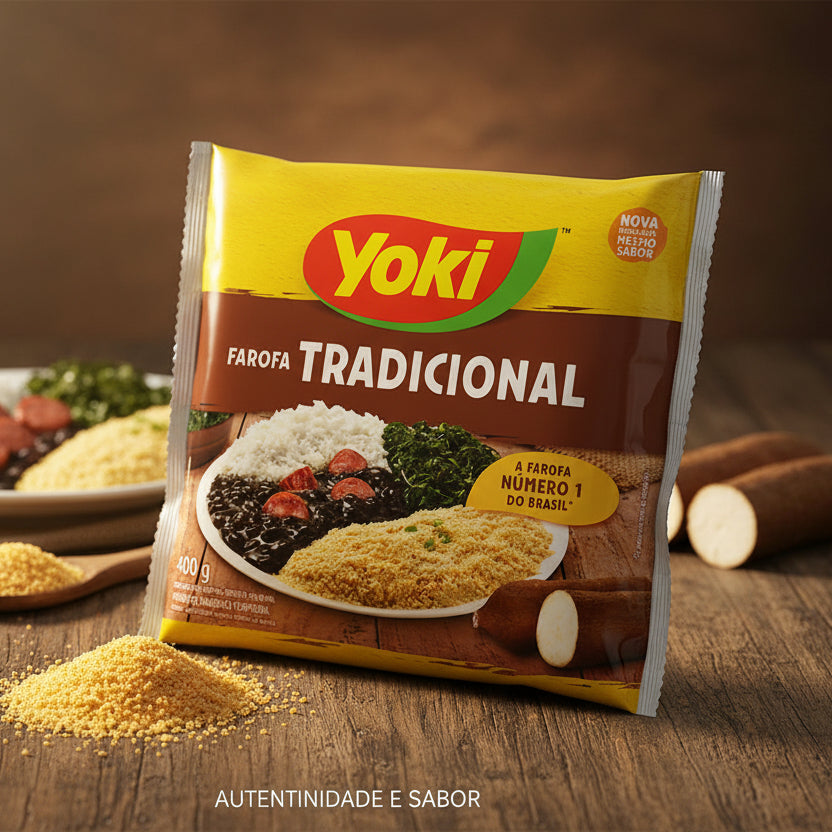 Seasoned Cassava Crumbs Yoki 400g