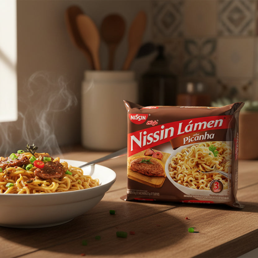 Instant Macaroni Nissin Lamen Picanha Flavour 85g