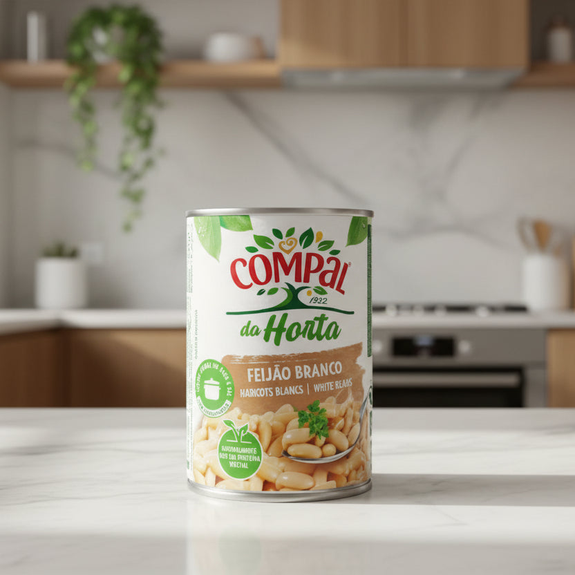 White Beans In Brine Compal 845g