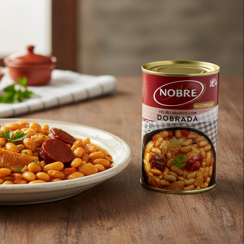Dobrada With White Beans Nobre Tin 420g